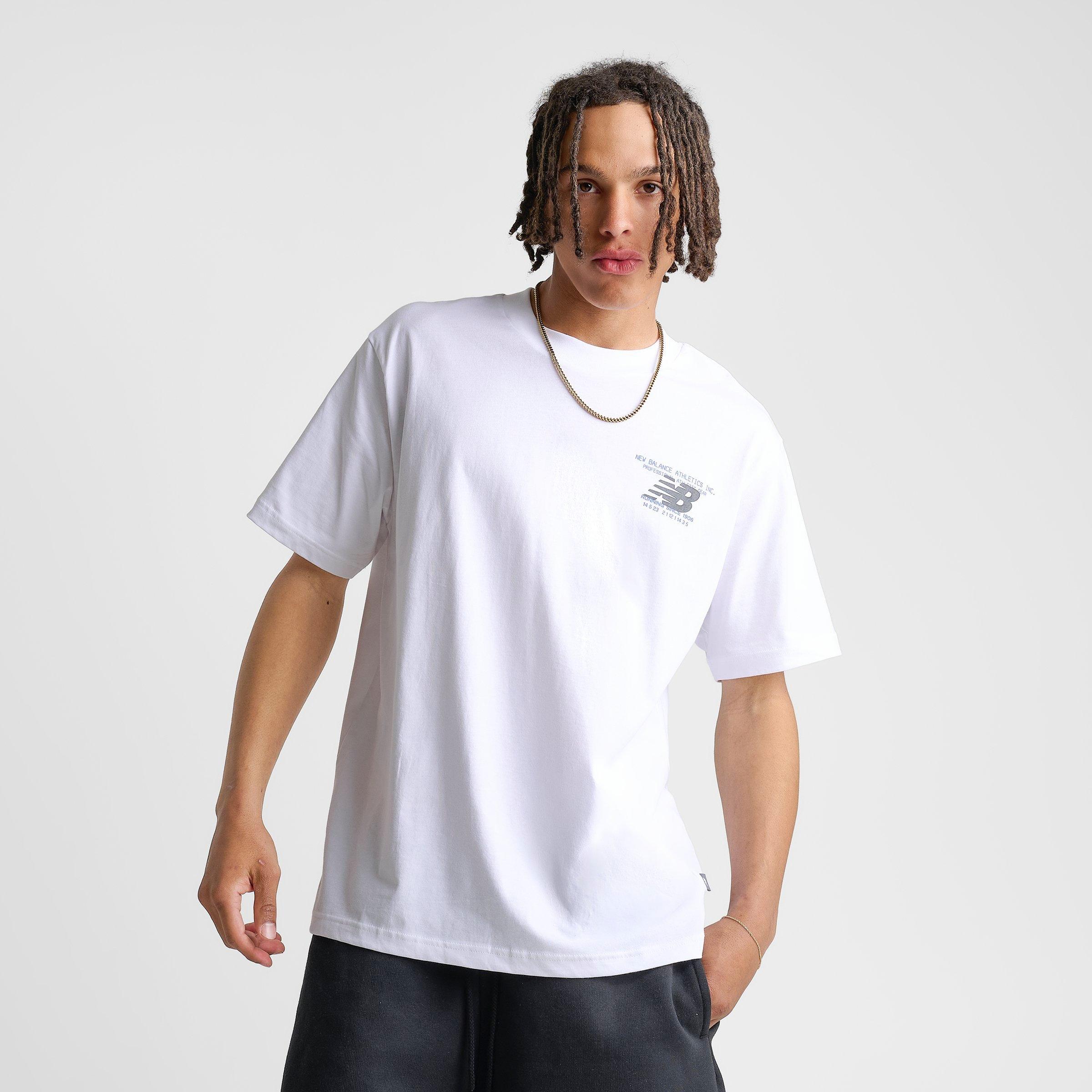 Men's New Balance Vision Graphic T-Shirt - White/Blue - view 4