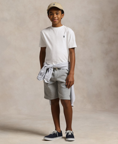 Polo Ralph Lauren Boys' 8-20 Cotton Jersey Crewneck T-Shirt - White
