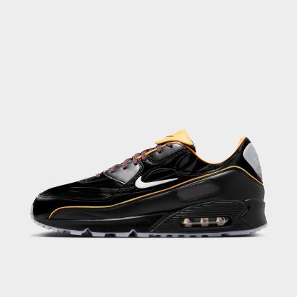 Men's Nithtke Air Max 90 SE Mercurial Casual Shoes - Black/Gold Leaf/Pear/White - Left shoe facing left. Outside of the shoe.
