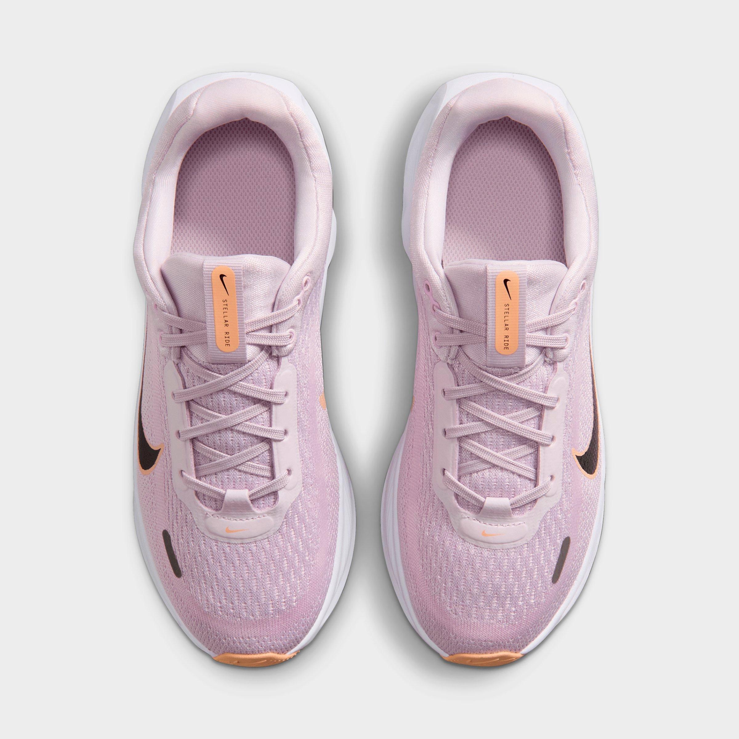 Big Kids' Nithtke Stellar Ride Running Shoes - Bleached Lilac/Pink Foam/Sunset Haze/Black - Top view