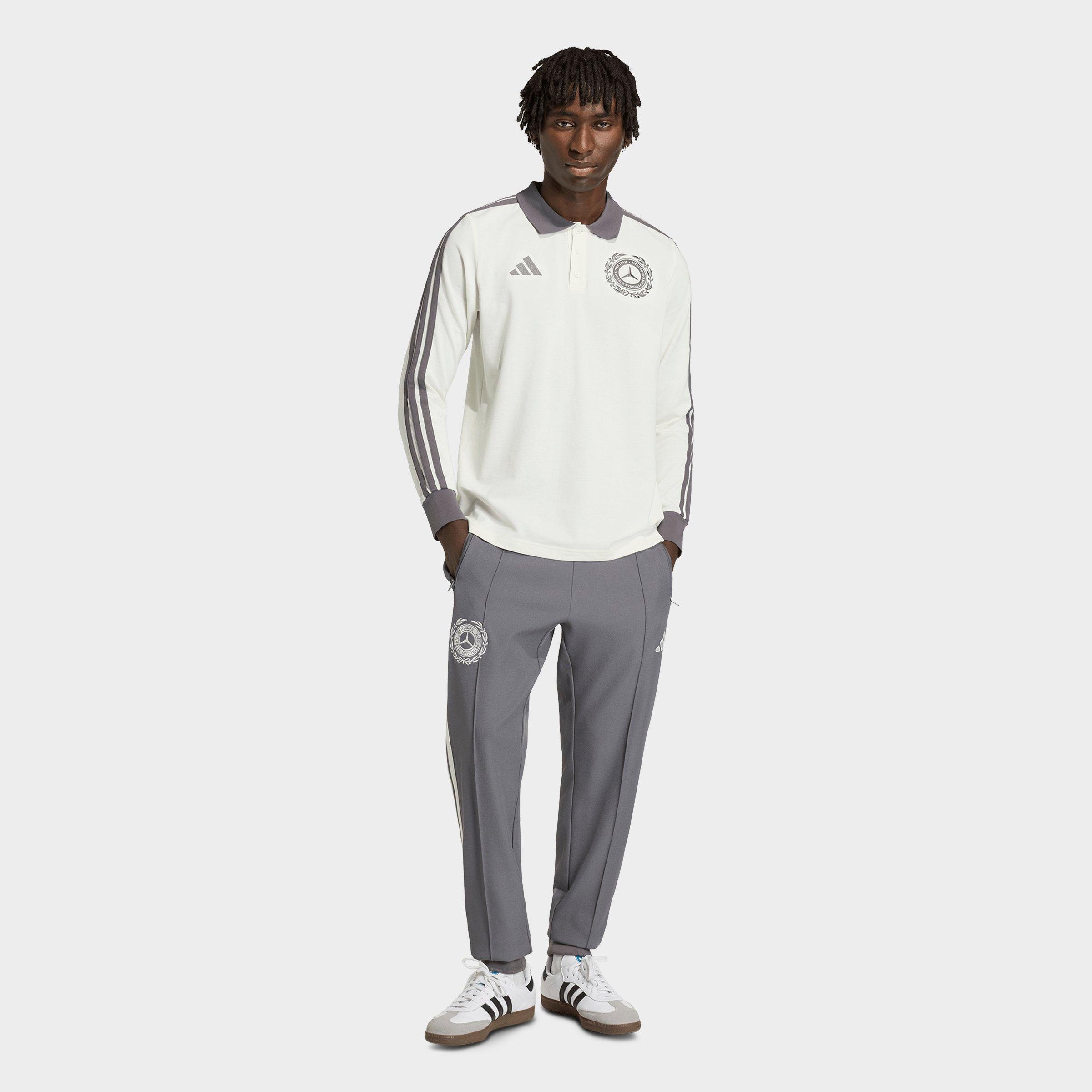 Men's adidas Mercedes-AMG Petronas F1 Team Silver Arrows Icon Track Pants - Granite/Off White