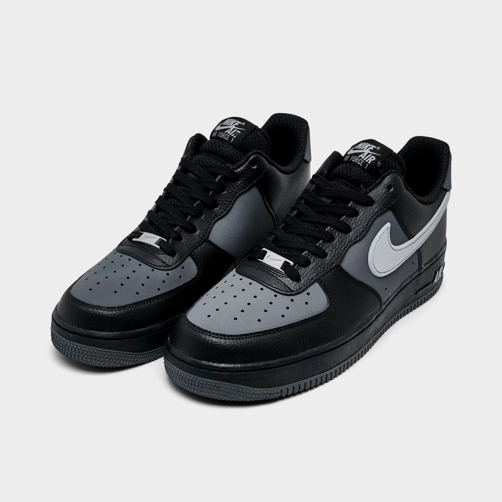 Men's Nike Air Force 1 '07 LV8 Casual Shoes - Black/Iron Grey/Light Smoke Grey (IR1475-010)