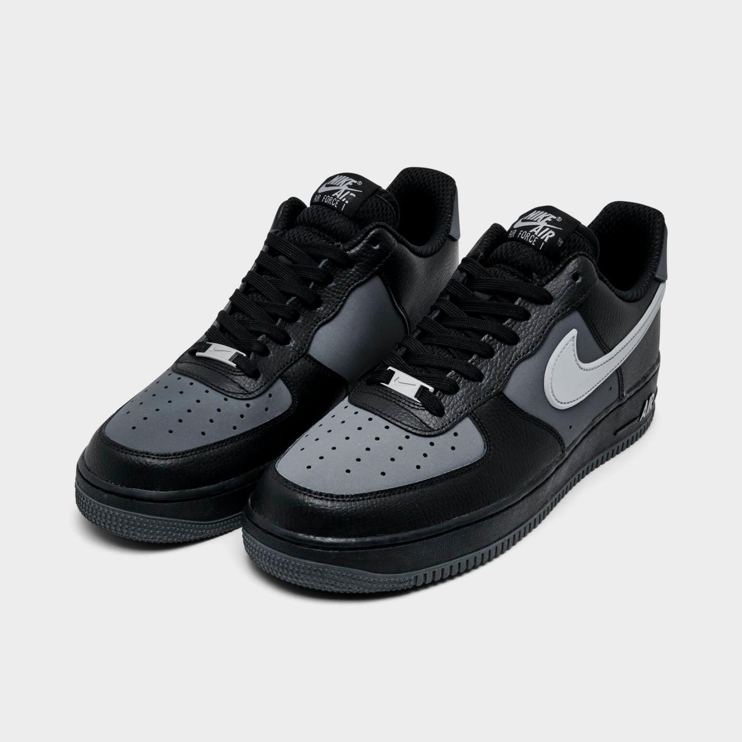 Men's Nike Air Force 1 '07 LV8 Casual Shoes - Black/Iron Grey/Light Smoke Grey (IR1475-010)