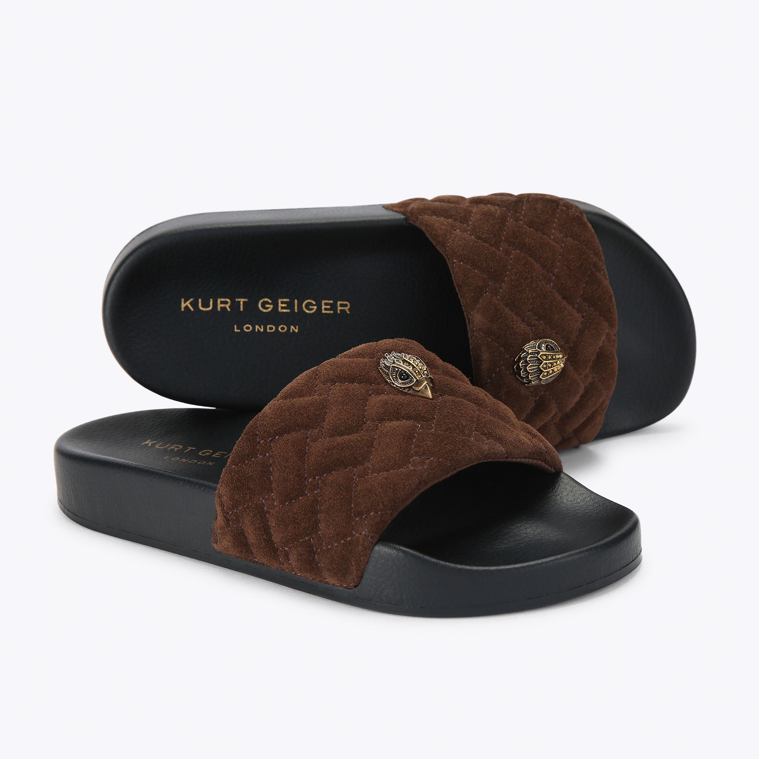 Kurt Geiger London Meena Eagle Slide - Brown - view 4