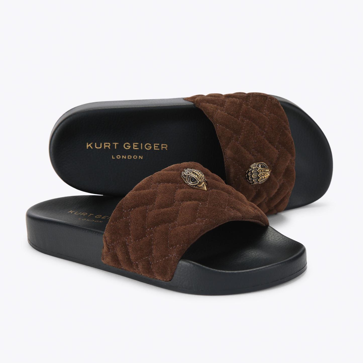 Kurt Geiger London Meena Eagle Slide - Brown - view 4