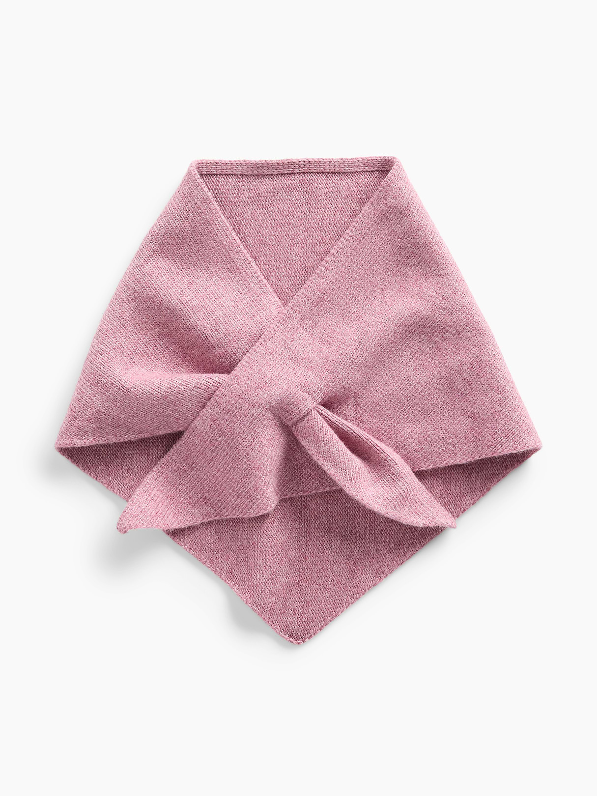 Knit Triangle Scarf - Wispy mauve