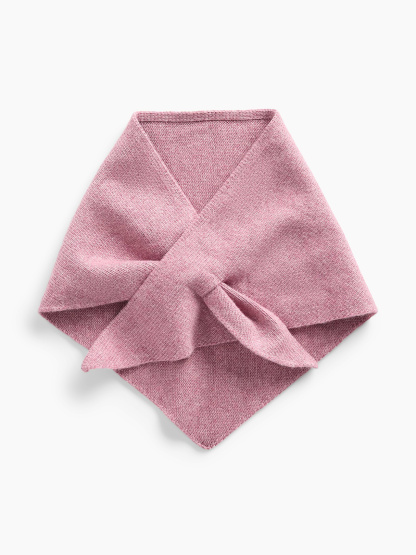 Knit Triangle Scarf - Wispy mauve