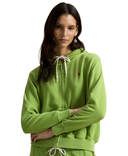 Polo Ralph Lauren Women's Full-Zip Drawstring Hoodie - Parakeet Green