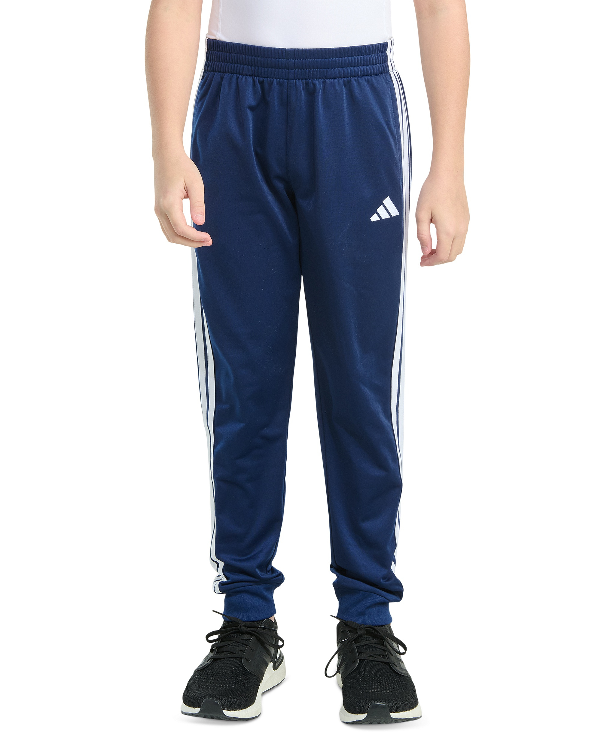 adidas Toddler & Little Boys Elastic-Waistband Essential 3-Stripe Jogger Pants - Dark Blue
