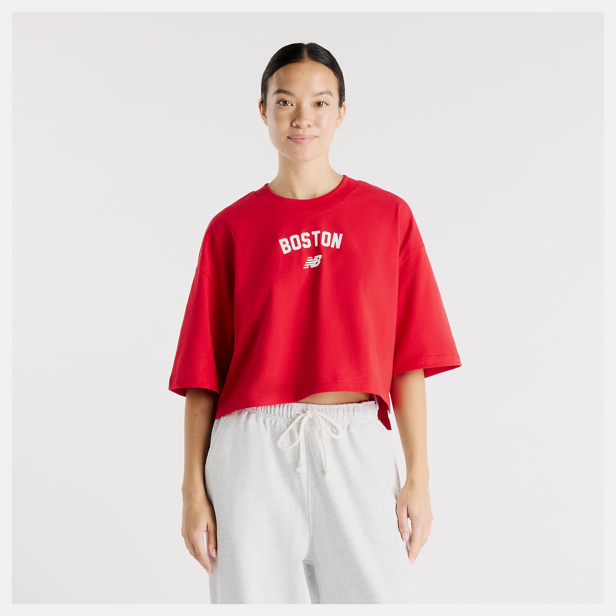 New Balance Boston City Waist Length T-Shirt, WT61W25ATRE