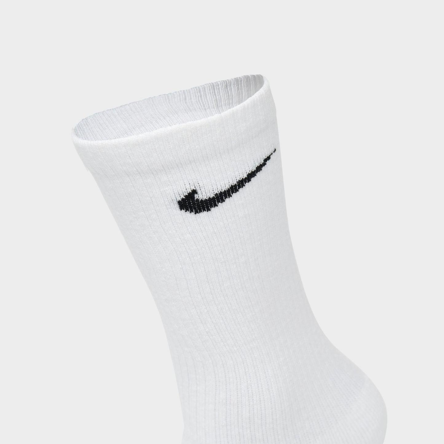 Nike Everyday Plus Cushioned Crew Training Socks (6-Pack) - White/Black