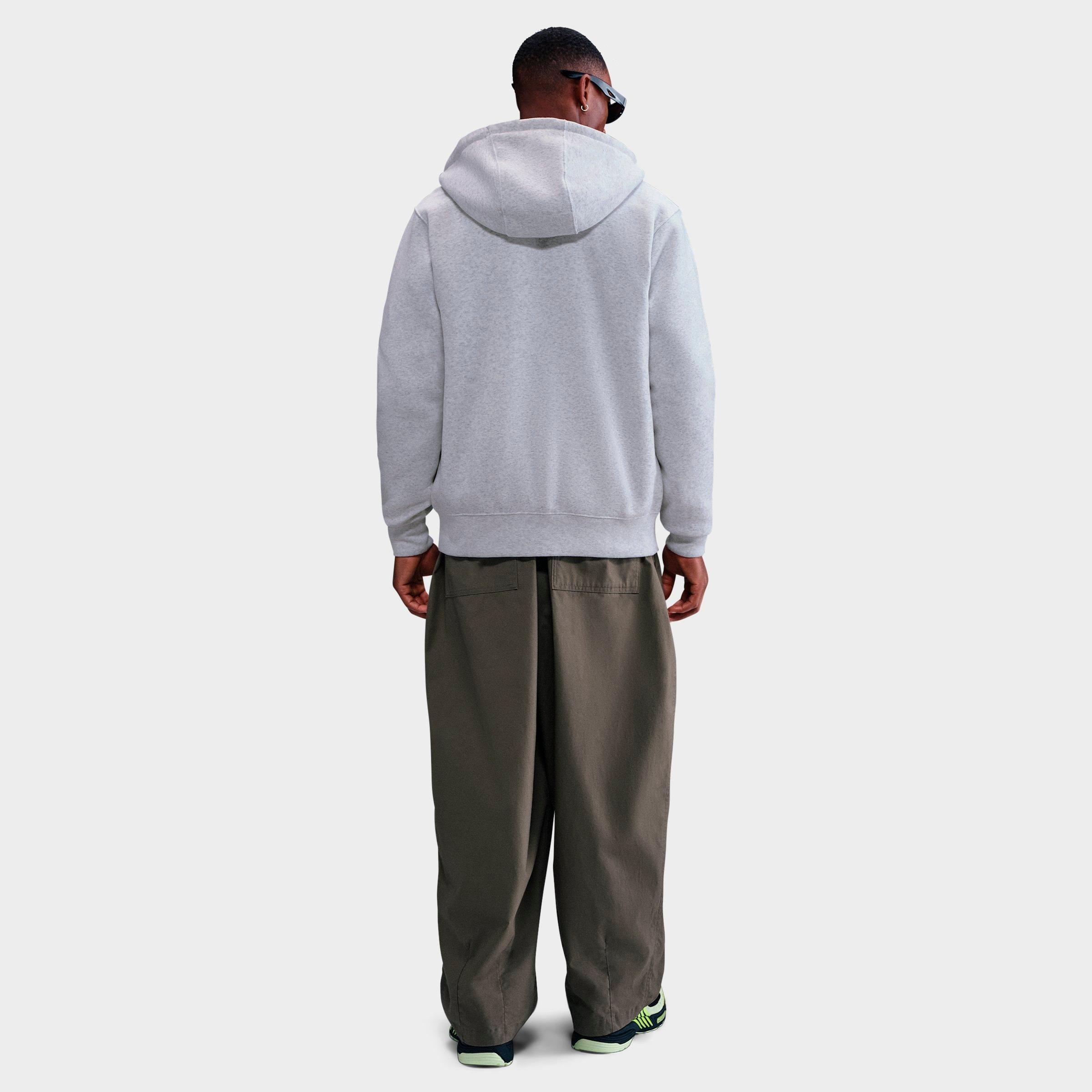 Men's Nithtke Club Fleece Embroidered Premium Full-Zip Hoodie - Part 1 - Birch Heather/White/White