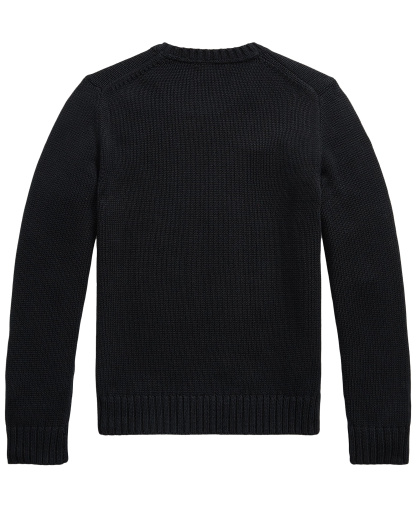 Polo Ralph Lauren Boys' 8-20 Cotton Crewneck Sweater - Polo Black