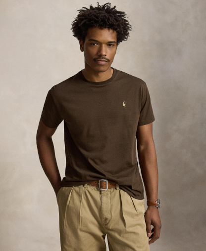 Polo Ralph Lauren Men's Crewneck T-Shirt - Nutmug Brown