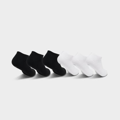 adidas Originals Trefoil No-Show Socks (3-Pack) - Black/White