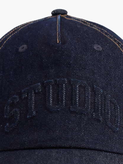 GapStudio Logo Baseball Hat - Dark denim