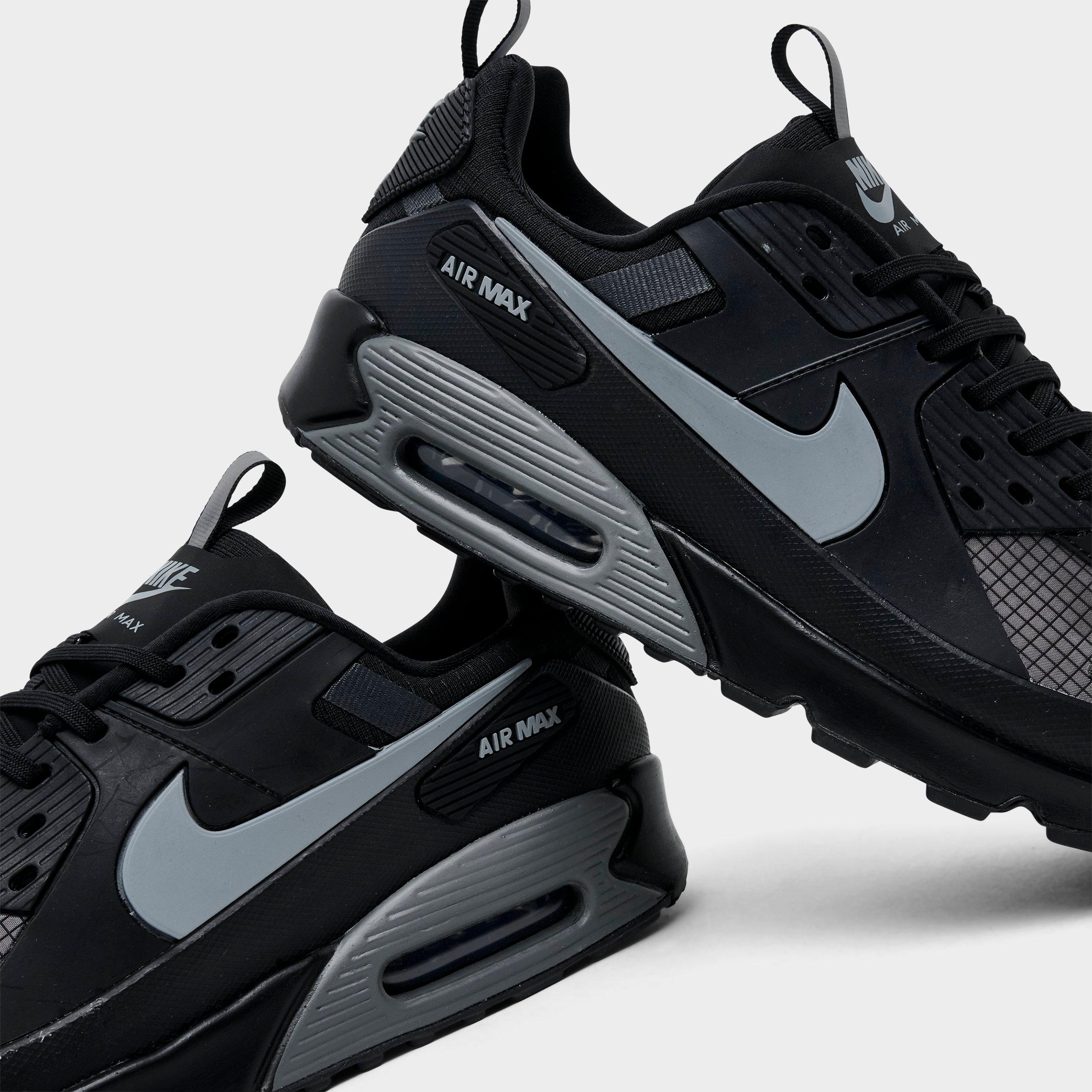 Men's Nithtke Air Max 90 Drift Casual Shoes - Black/Wolf Grey/Anthracite - Detail shot