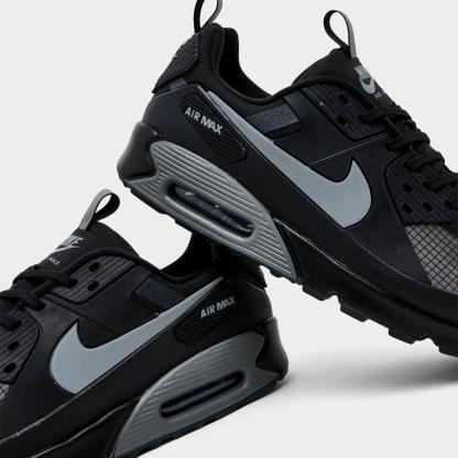 Men's Nithtke Air Max 90 Drift Casual Shoes - Black/Wolf Grey/Anthracite - Detail shot