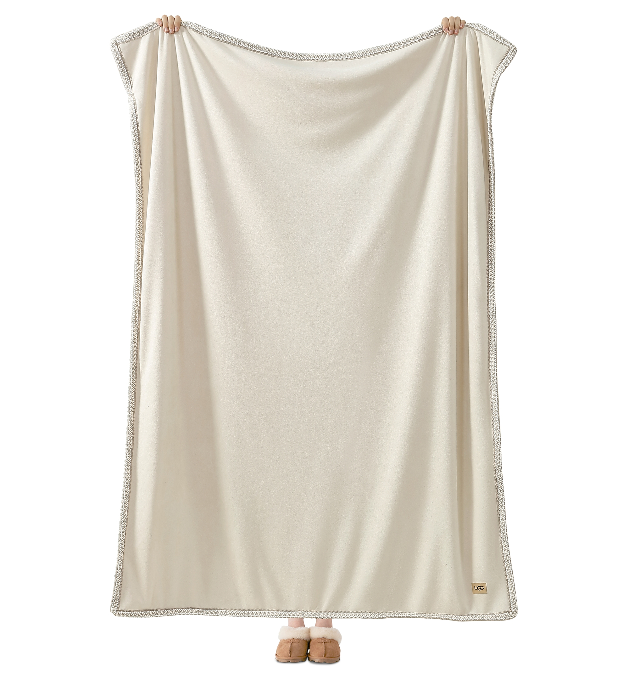 UGG® Kirkwood UGG Braid Throw, 50" x 70" - Birch