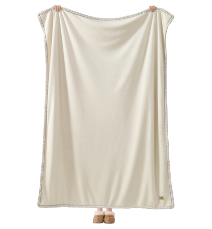 UGG® Kirkwood UGG Braid Throw, 50" x 70" - Birch