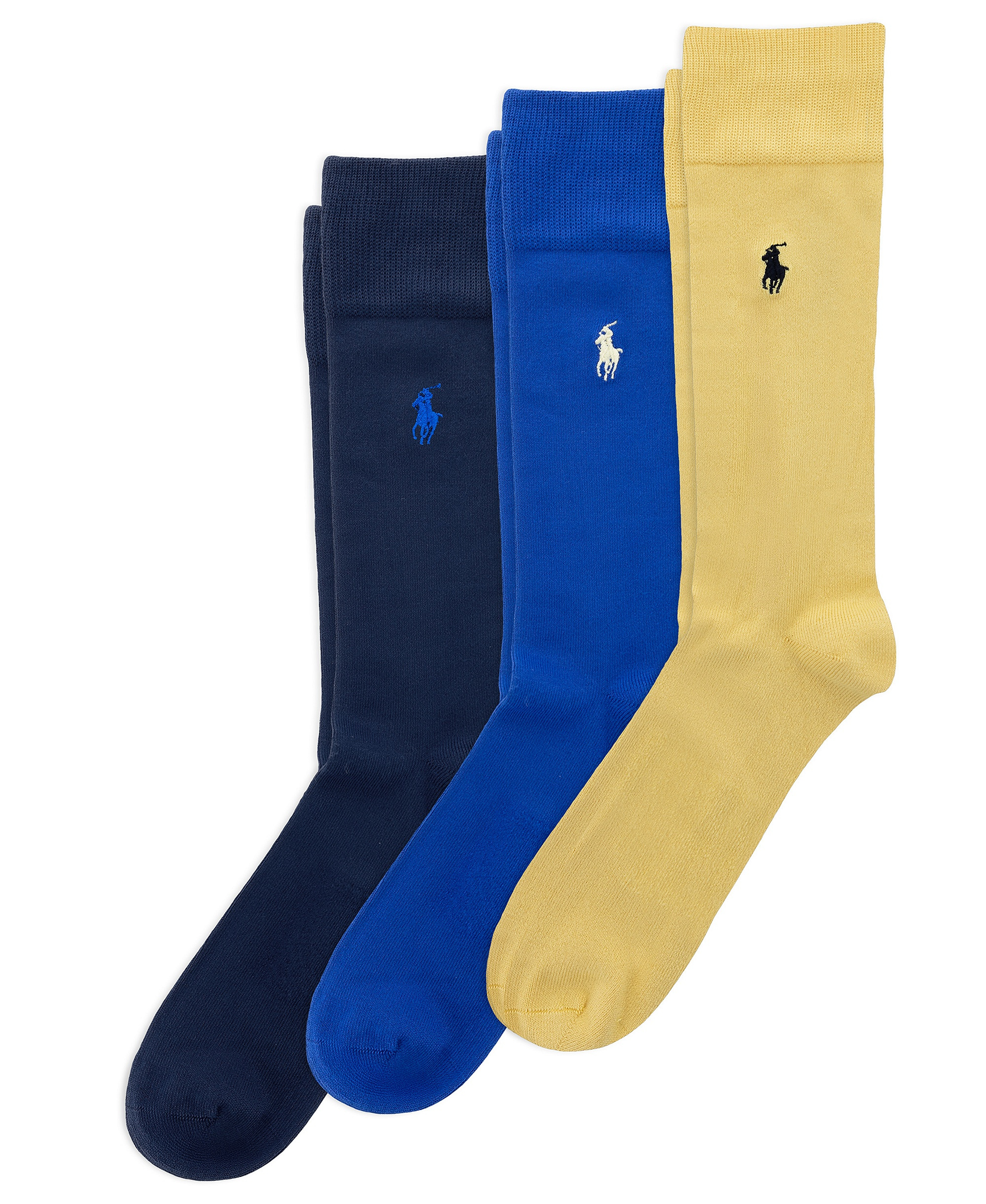 Polo Ralph Lauren Men's Supersoft Dress Socks, 3-Pack - Lt Yellow