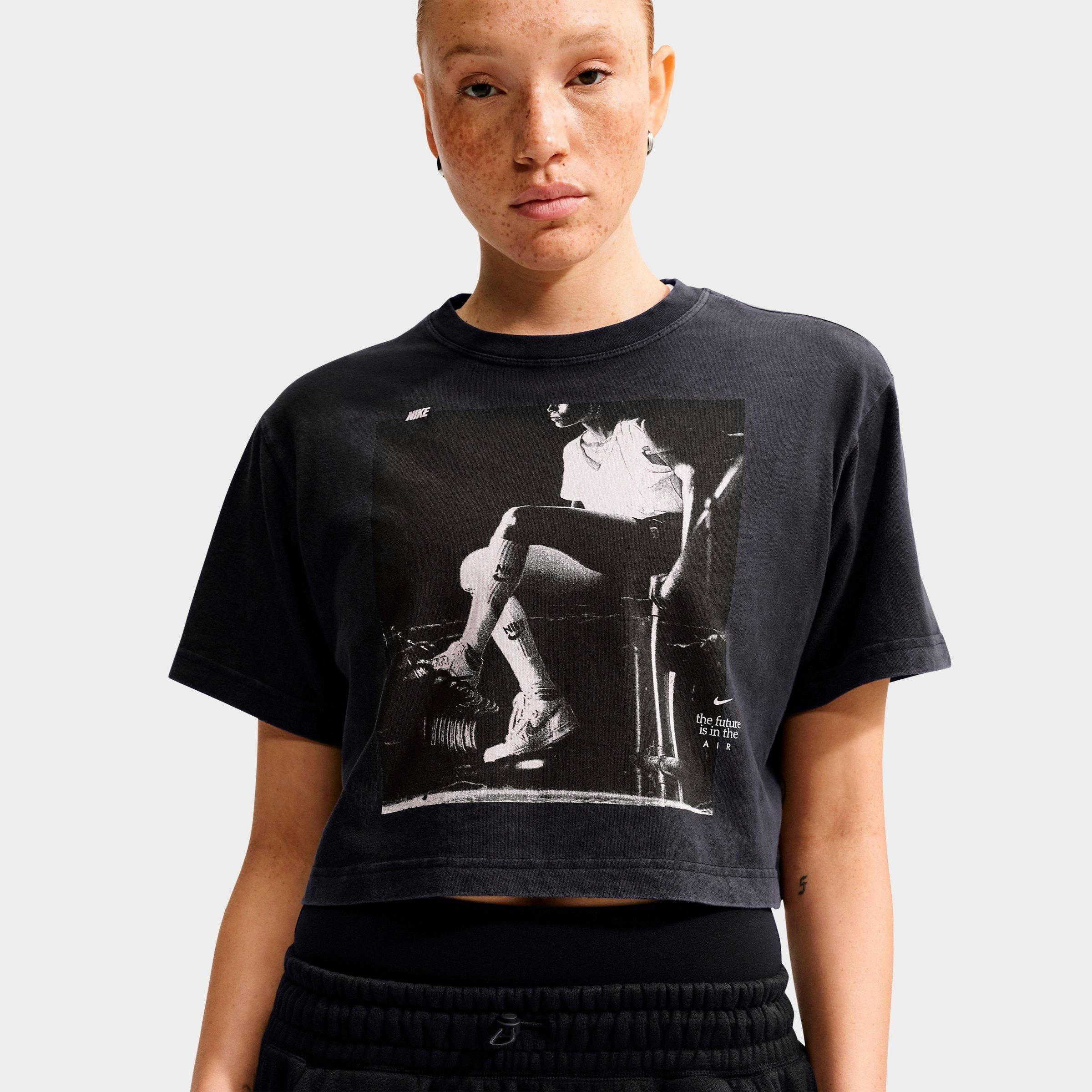 Women's Nithtke Basketball Photo T-Shirt - Black