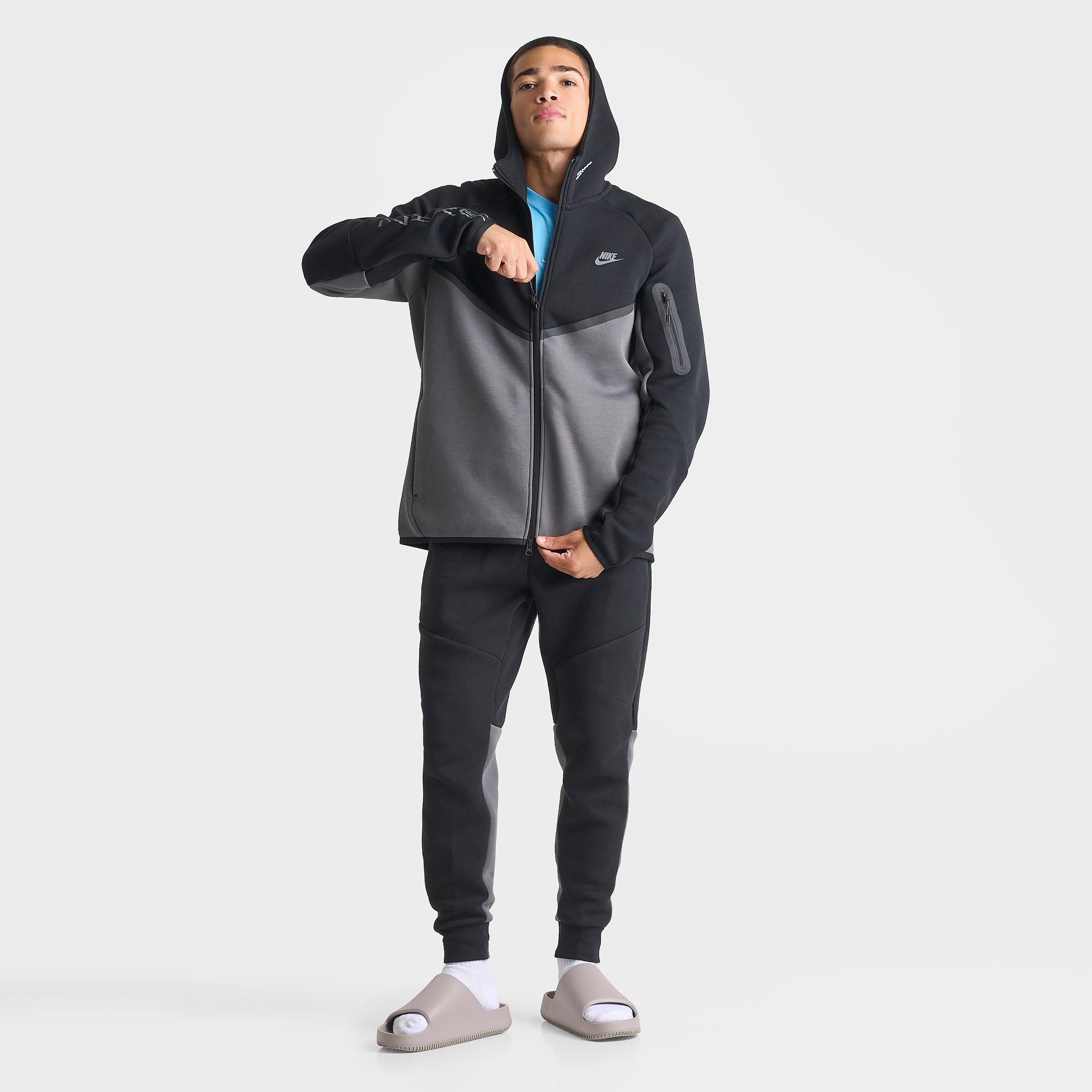 Men's Nithtke Tech Fleece Windrunner Digital Graphic Full-Zip Hoodie - Black/Iron Grey
