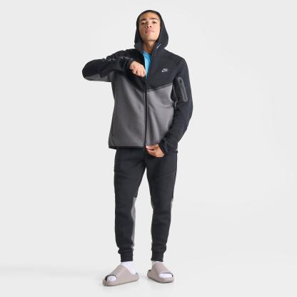 Men's Nithtke Tech Fleece Windrunner Digital Graphic Full-Zip Hoodie - Black/Iron Grey