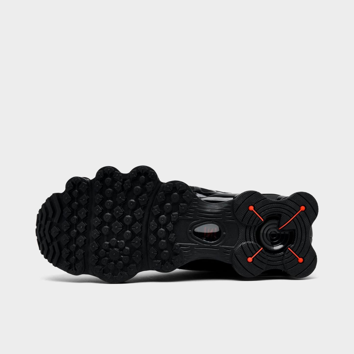 Men's Nike Shox TL Casual Shoes - Black/Metallic Hematite/Max Orange/Black