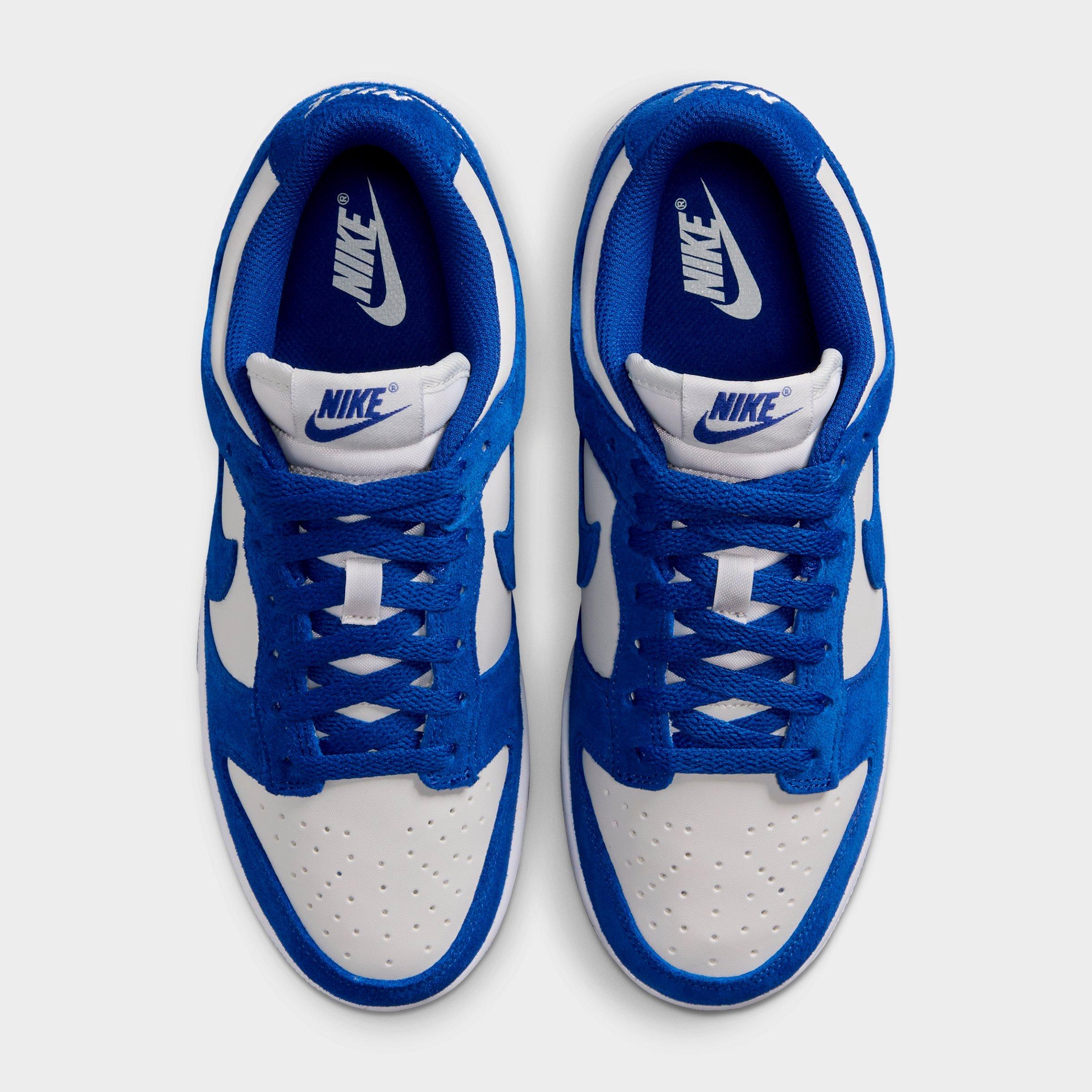 Women's Nithtke Dunk Low Mini Swoosh Casual Shoes - Old Royal/Photon Dust/White/Old Royal - Top view