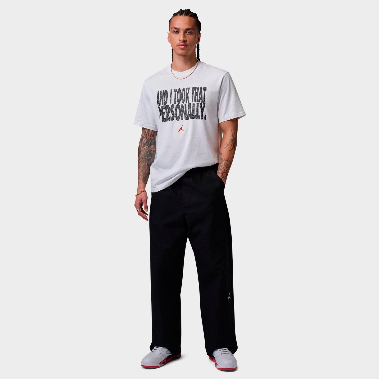 Men's Jordan Sport Dri-FIT And I Took That Personally T-Shirt - White/Black/University Red - view 2