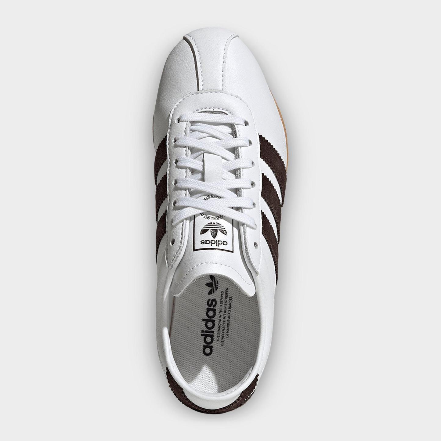 Big Kids' adidas Originals Tokyo Casual Shoes - Cloud White/Aurora Coffee/Gum - Top view