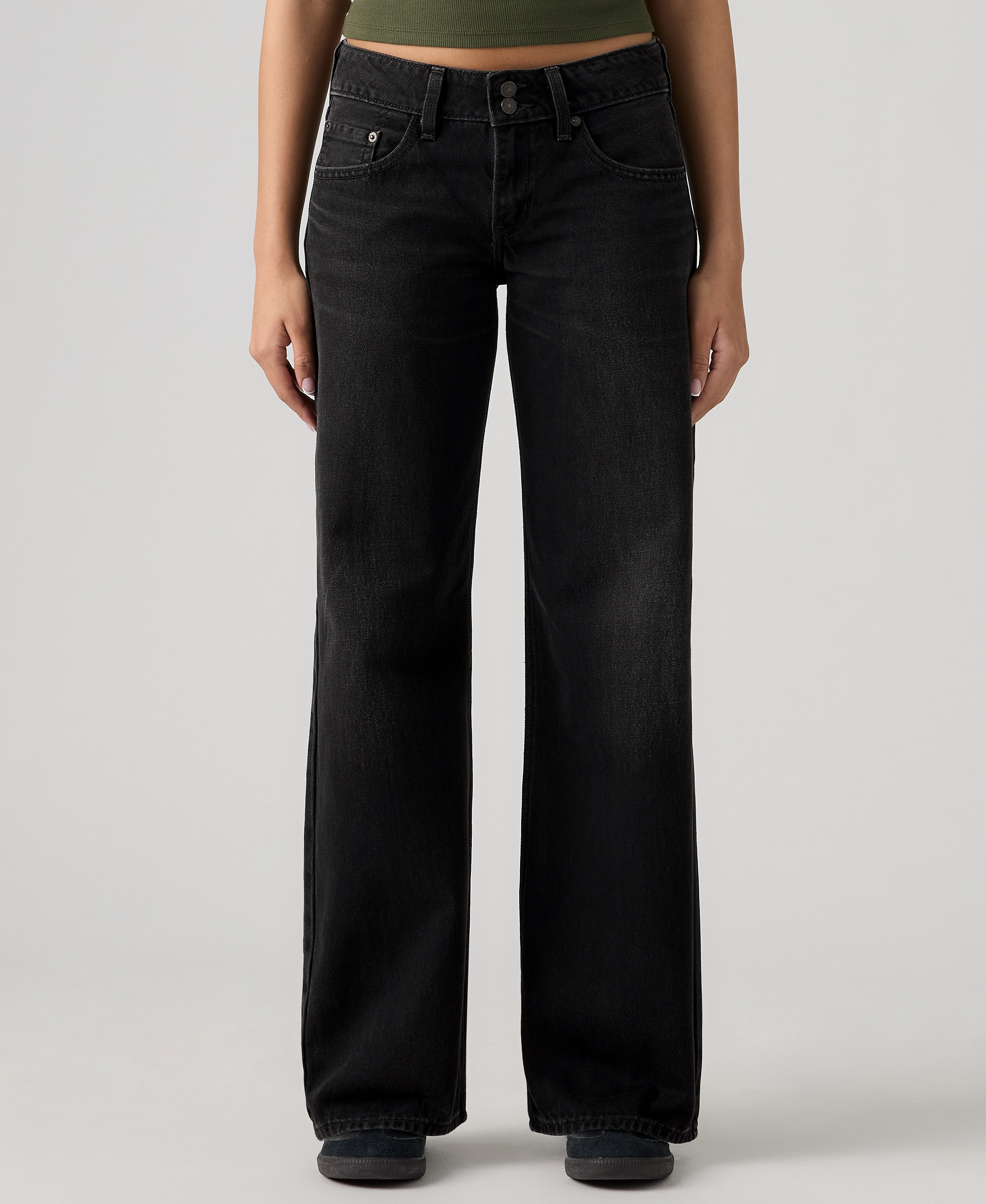 Levi's Women's Super-Low Double-Button Relaxed-Fit Denim Jean - So Fundamental