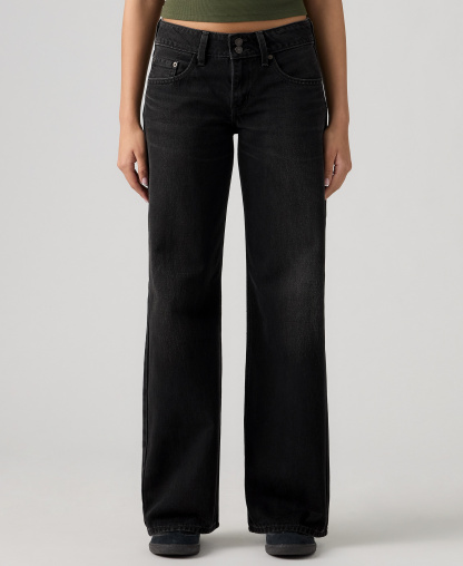 Levi's Women's Super-Low Double-Button Relaxed-Fit Denim Jean - So Fundamental