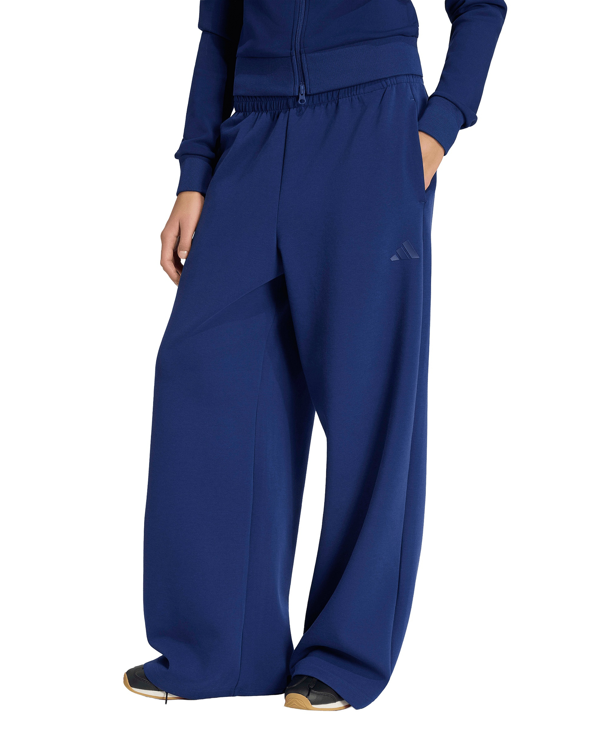 adidas Women's Straight Soft Lux Sportswear Pants - Dark Blue