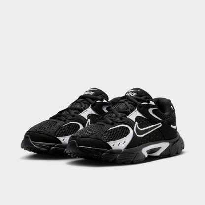 Big Kids' Nithtke V5 RNR Suede Casual Shoes - Black/White/Black - Both shoes facing left