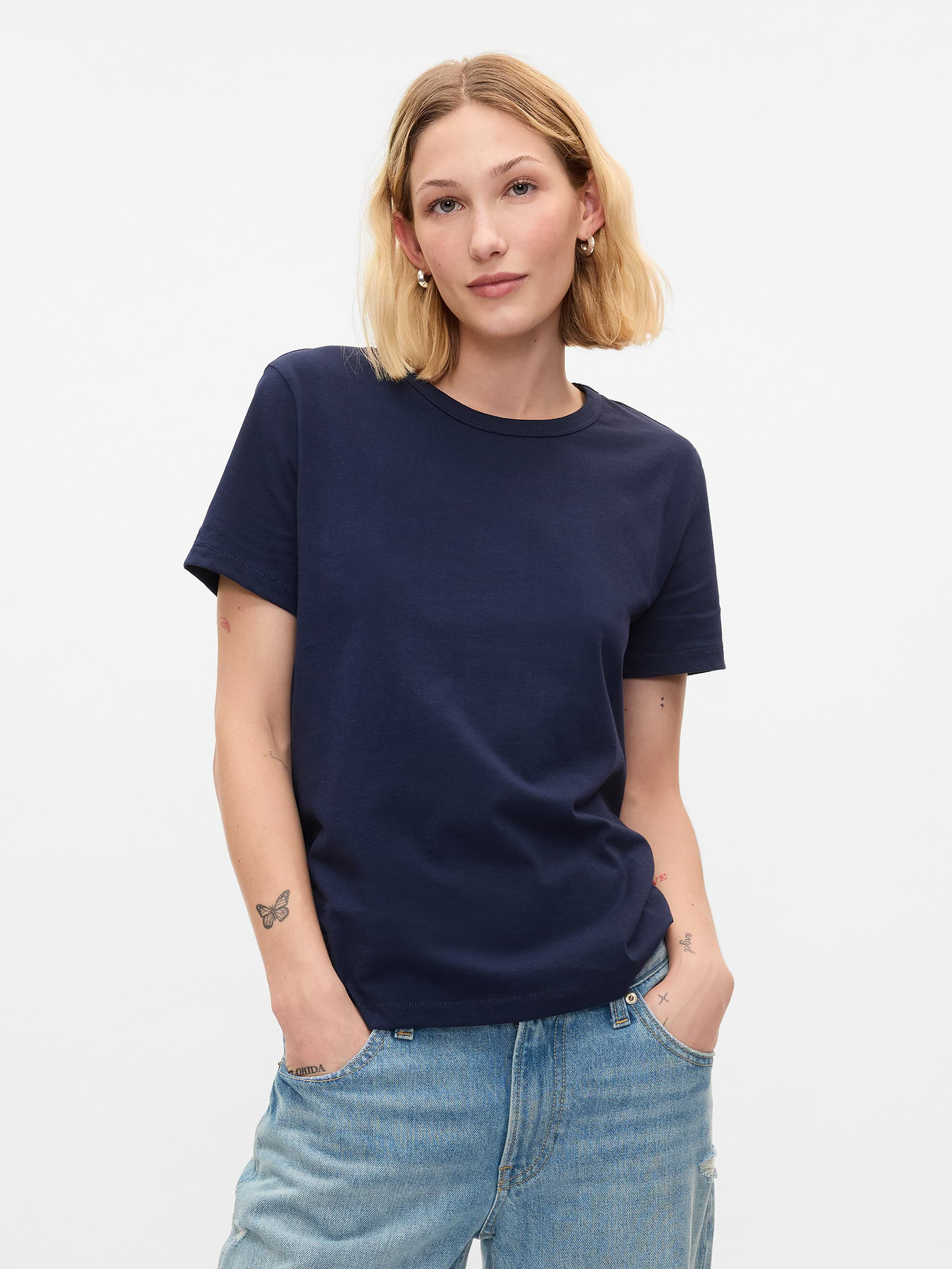 Organic Cotton VintageSoft T-Shirt - Deep navy blue