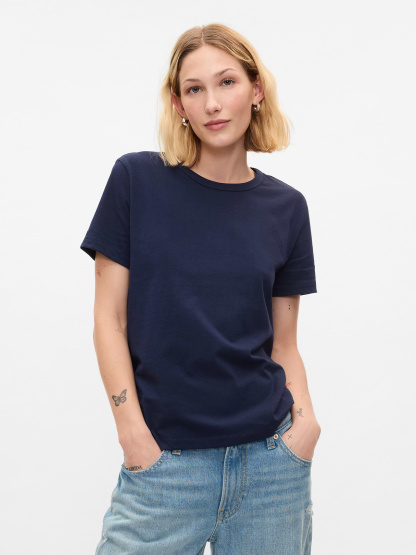 Organic Cotton VintageSoft T-Shirt - Deep navy blue