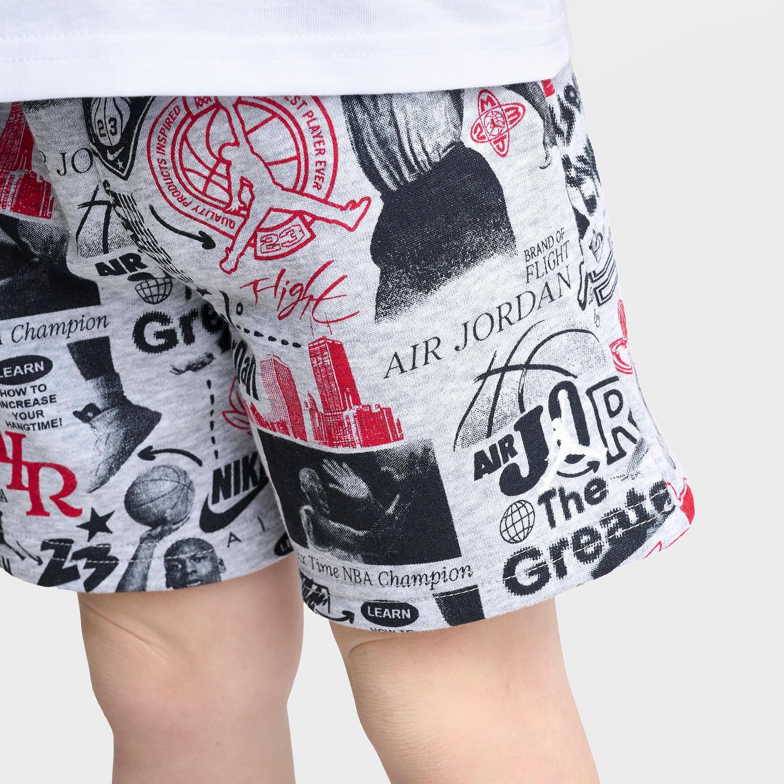 Kids' Toddler Jordan Sports Club T-Shirt and Shorts Set - White/Multi - view 6