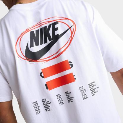 Men's Nithtke LeBron Shoe Bag Graphic Basketball T-Shirt - White