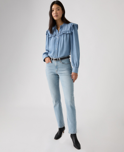 Levi's Women's Classic Mid-Rise Straight-Leg Jeans - Up And Away