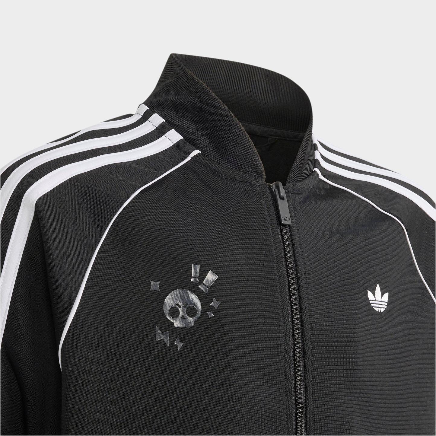Big Kids' adidas Originals x Brawl Stars Superstar Loose Full-Zip Track Top - Black/White