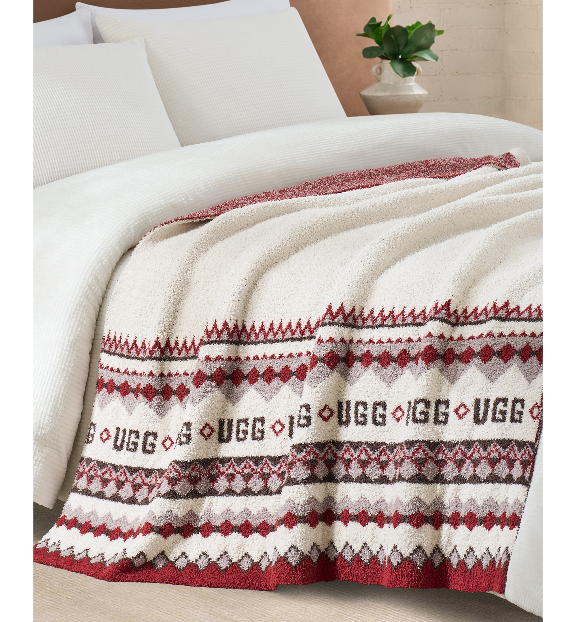 UGG® Polaris Knit Throw, 50" x 70" - Cream