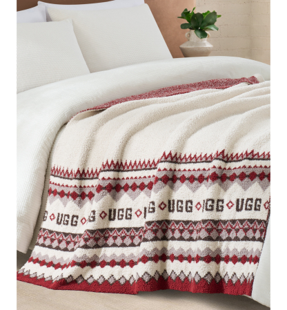 UGG® Polaris Knit Throw, 50" x 70" - Cream