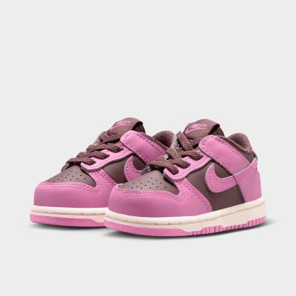 Kids' Toddler Nithtke Dunk Low Casual Shoes - Tattoo/Pale Ivory/Light Magenta - Both shoes facing left
