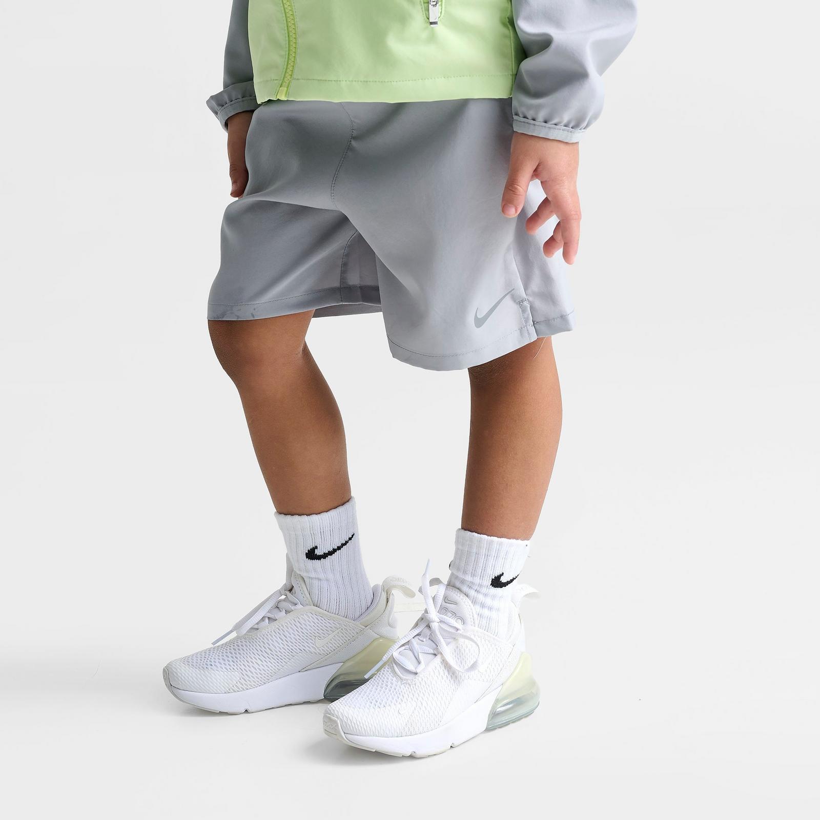 Kids' Toddler Nike Windrunner Jacket and Shorts Set - Light Smoke Grey/Volt