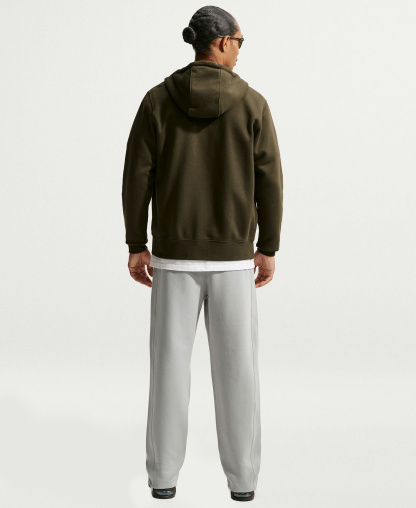 Nike Sportswear Club Men's Varsity Open-Hem Pants - Light Smoke Gray/White
