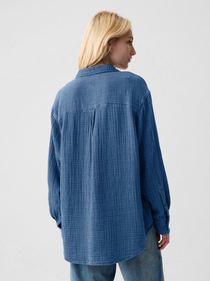 Denim Big Shirt - medium wash
