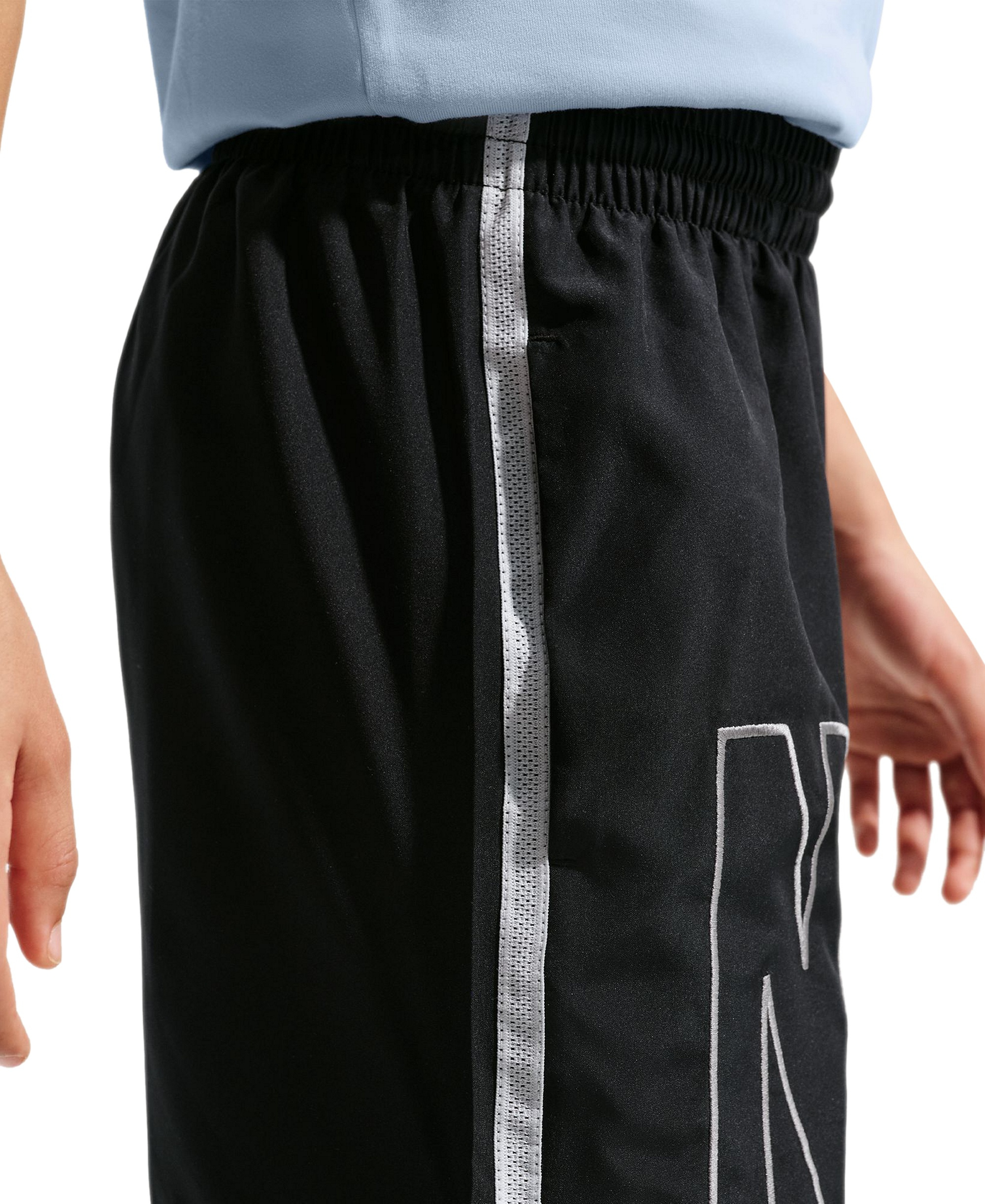 Nike Boys' 8-20 Multi Dri-FIT Training Shorts - Black/White