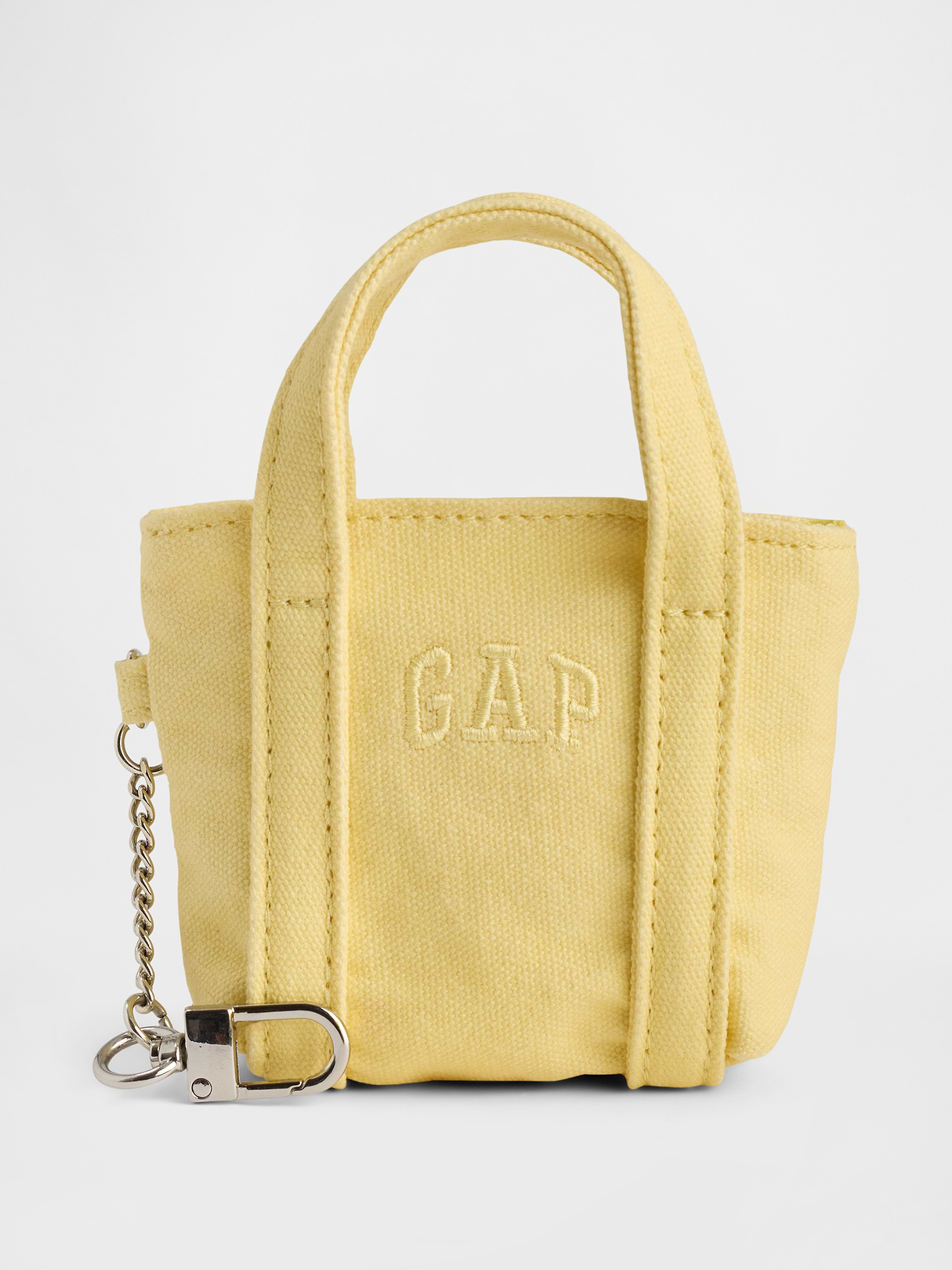 Logo Tote Bag Charm - Havana yellow